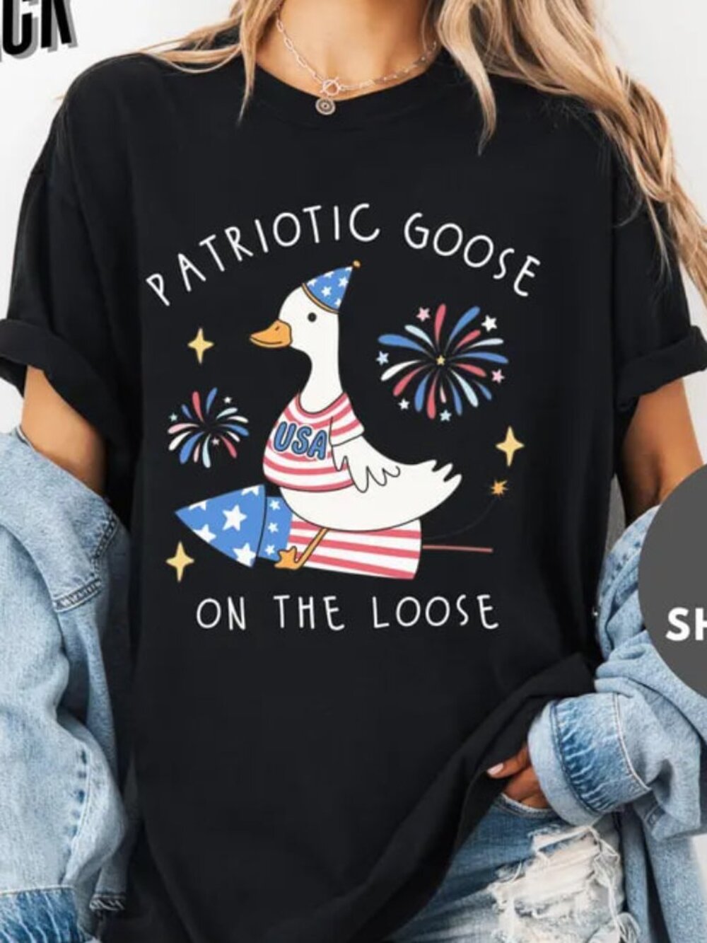 4th of July Shirt, USA 250th T-Shirt, Funny Goose Shirt